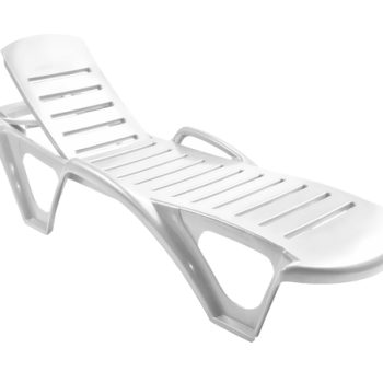 Cama tumbona blanca de SP Garden
