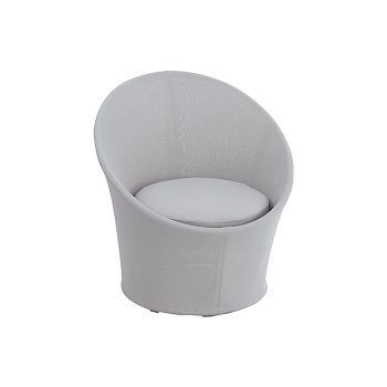 Sillón relax APOLLO aluminio blanco olesling gentle grey con cojín