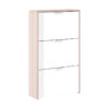 Zapatero 3 puertas CAPRIZZIO roble/blanco brillo Forés