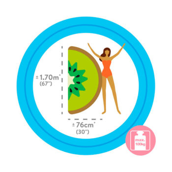 Colchoneta hinchable Kiwi 85x178cm Intex