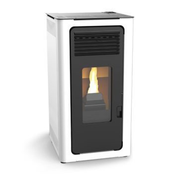 Estufa pellet blanca AUDAX de Lasian 8 KW
