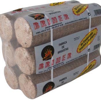 Briqueta cilíndrica de madera  de briher