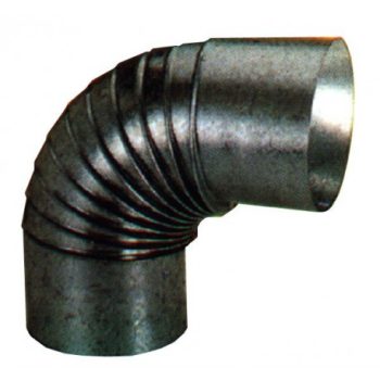 Codo estufa galvanizado 90ª Exojo