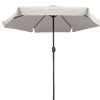Parasol de aluminio de 2.50 mts beige