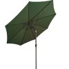 Parasol aluminio verde 3 m