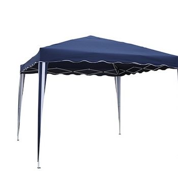 Cenador de acero plegable color azul