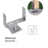 SOPORTE ALZADO DE  70 A 140 MM para pergolas