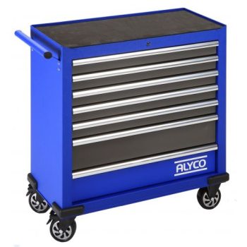 Carro metálico ancho de 7 cajones