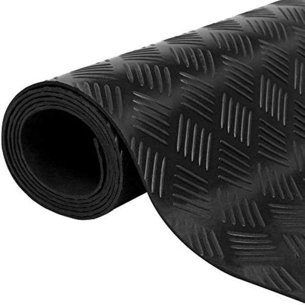 Pavimento Checker Caucho Negro - Imagen 2