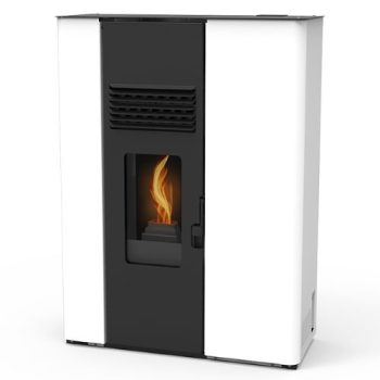Estufa pellet blanca Audax Pasillo