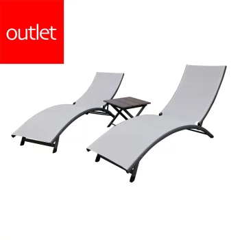 Mix Set de tumbonas y mesa plegable